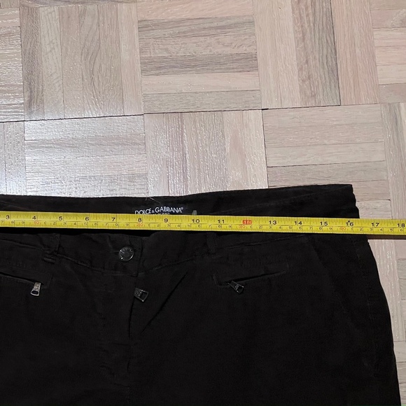 Dolce & Gabbana - Corduroy Dark Brown Pants, Made in Italy, Italian Size 44. - Picture 6 of 7